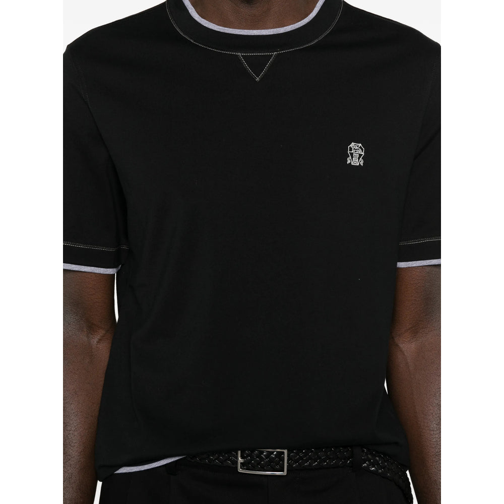 Brunello Cucinelli T Shirt - Nero | 45fb5ec37708ea99a372ff0064f05a6f4f1d70a6