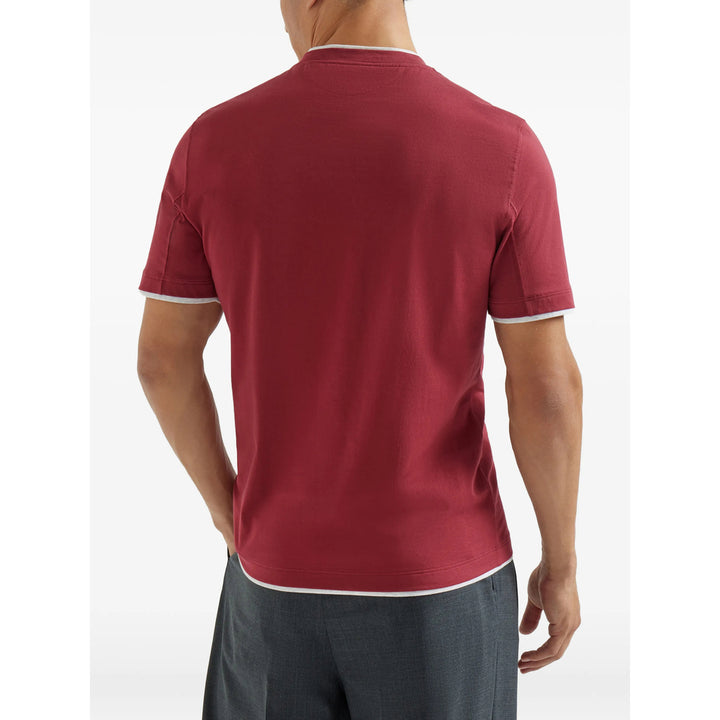 Brunello Cucinelli T Shirt - Rosso | 857e00d179df2564d35ac18cca1b10d931054e7b