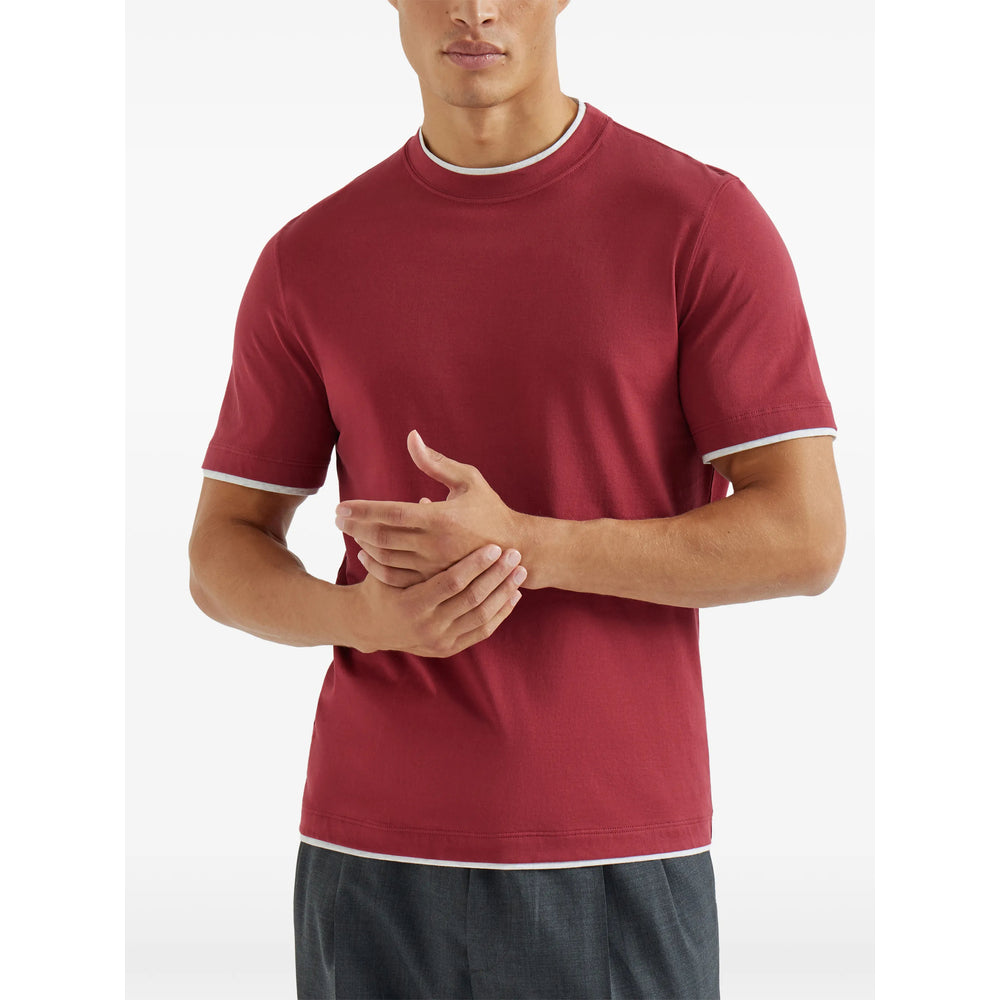 Brunello Cucinelli T Shirt - Rosso | 2d56b7ffb1ef097dd9262ce9aa016b011fd3f023