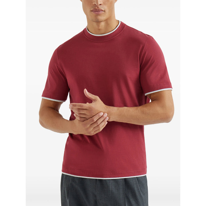 Brunello Cucinelli T Shirt - Rosso | 2d56b7ffb1ef097dd9262ce9aa016b011fd3f023