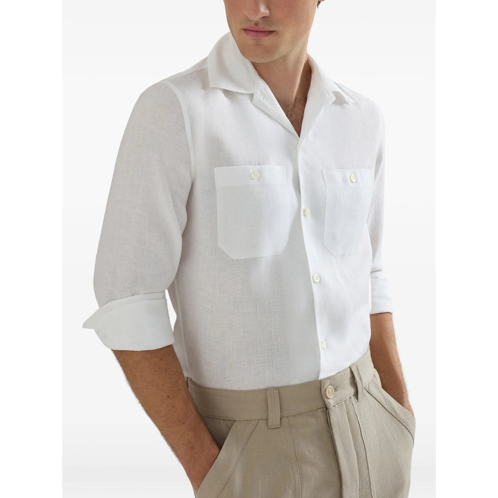 Brunello Cucinelli Camicie - Bianco | 69072742b2c0f0035da31e978caca114a2d3b93c