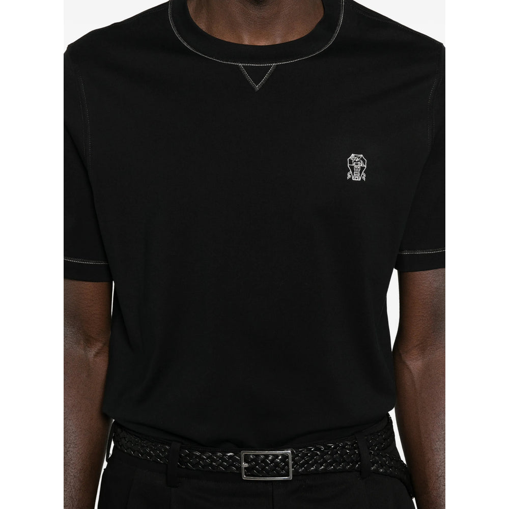 Brunello Cucinelli T Shirt - Nero | e3a5be49670e5aec90a891cb71cfac977af7d0fa