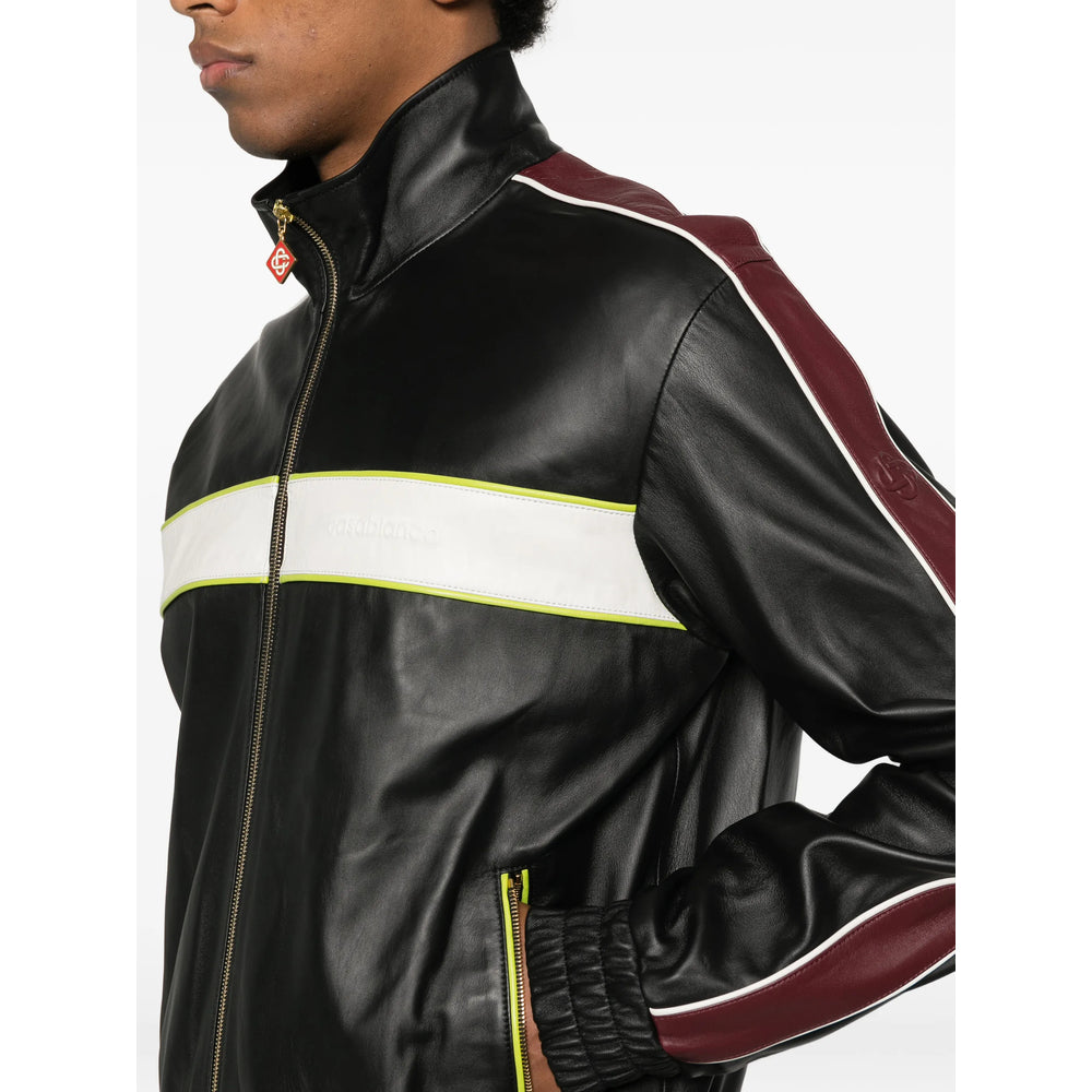 Casablanca Leather Outerwears - Nero, Bianco | 7cd2760d36b8d205b3b9b0517ff5c0bf32a83c46