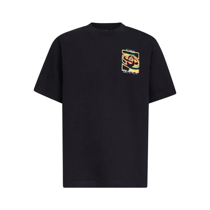 Casablanca T Shirt - Nero | acb2509b71f252caa8401bdc3b8a8eff6fe2004c