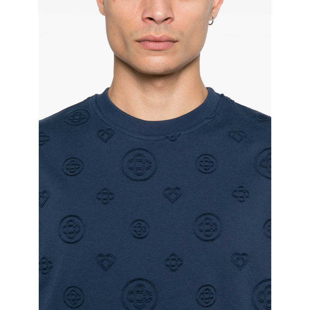Casablanca T Shirt - Blu | 83fbae2270d18d3efeac726e393d82b757632480