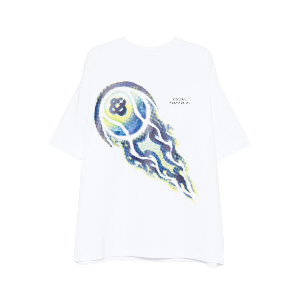Casablanca T Shirt - Bianco, Blu | a937b581e8ab976f91f369d2031992ceb9dcd165