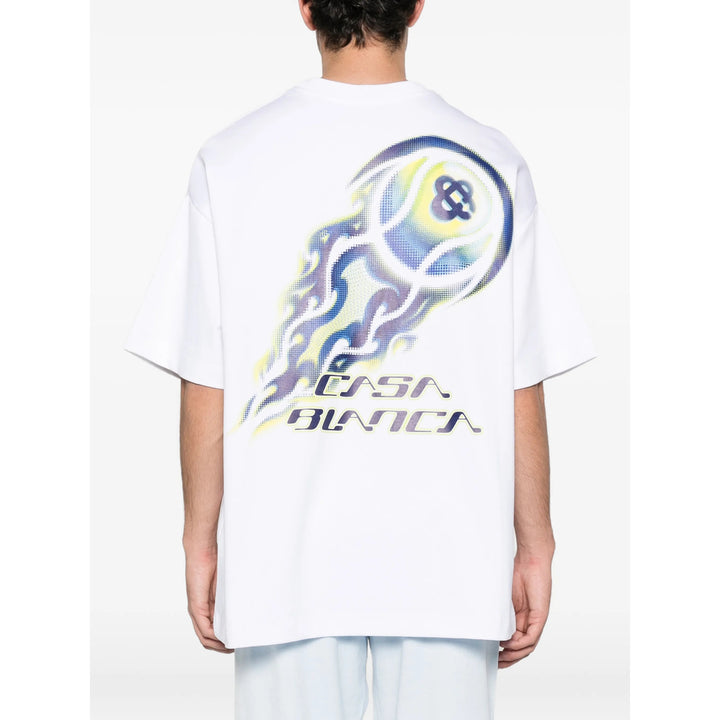 Casablanca T Shirt - Bianco, Blu | 3283496d3e49366fe03ae4b867333f826284031d