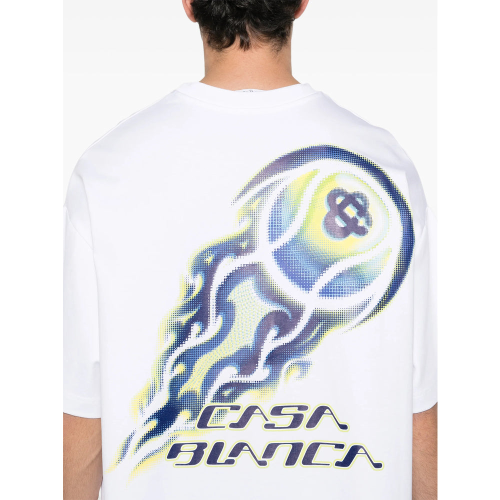 Casablanca T Shirt - Bianco, Blu | b8cd8c22212a20e820c93c48e3d894e500072242