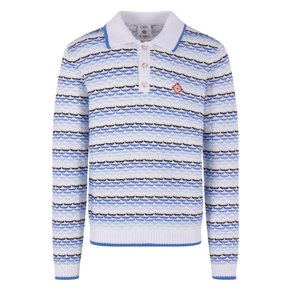 Casablanca Maglioni - Bianco, Blu | 873db6f93ee1ce80fc001b7c54cce4385027a4ee