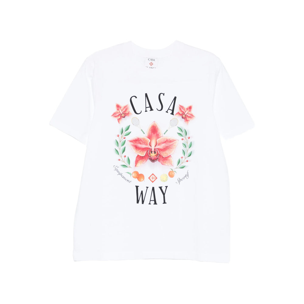Casablanca T Shirt - Bianco, Rosso | bb1662c2fffbda5b0bca040e51f6bda029d29390