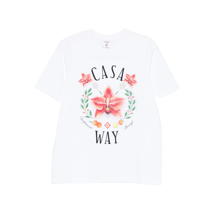 Casablanca T Shirt - Bianco, Rosso | bb1662c2fffbda5b0bca040e51f6bda029d29390