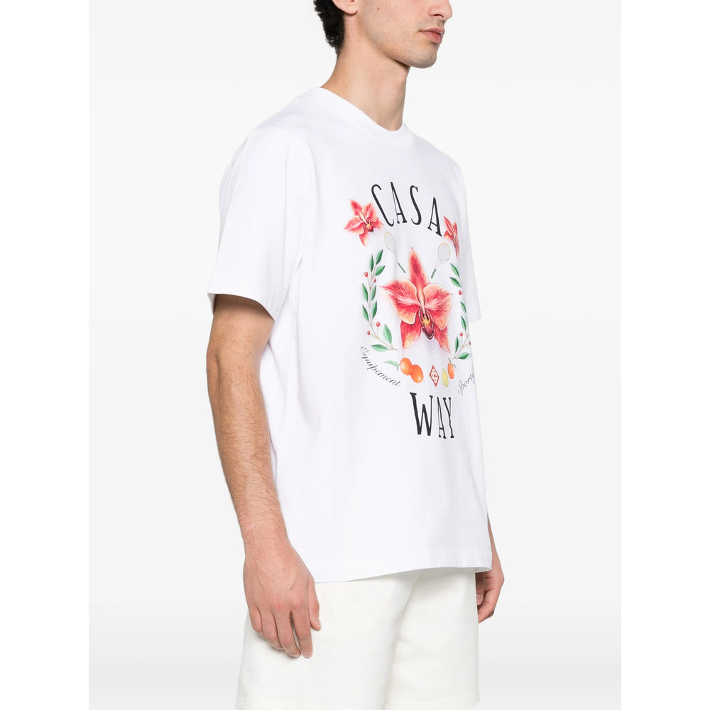 Casablanca T Shirt - Bianco, Rosso | 9358c589a9bc1d554a5a1702ab6660f9ef6c86c8