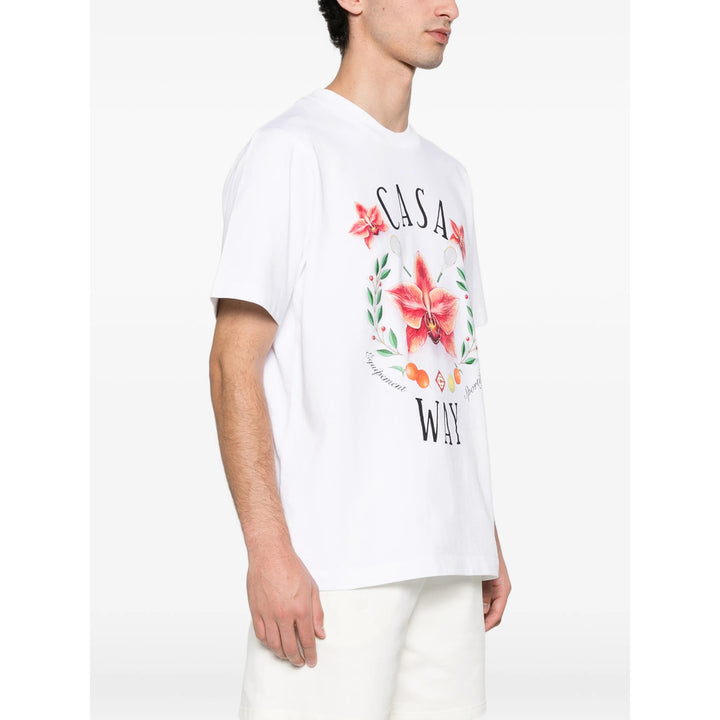 Casablanca T Shirt - Bianco, Rosso | 9358c589a9bc1d554a5a1702ab6660f9ef6c86c8