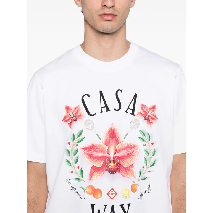 Casablanca T Shirt - Bianco, Rosso | 729a02e6524baf83c5750cc862551e5a5541881a