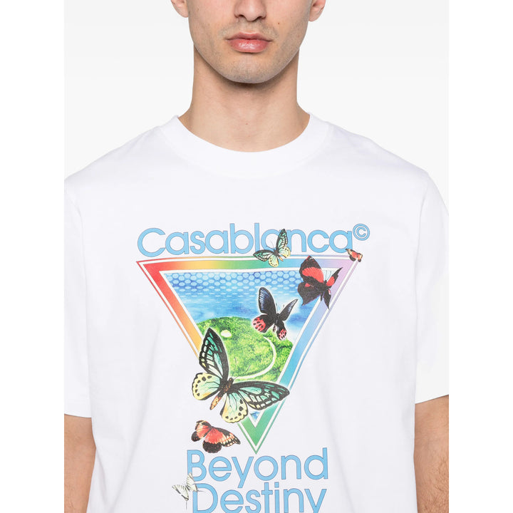 Casablanca T Shirt - Bianco, Blu | 84ef3447460e58978394f20f89d8a0d6b6e44d9a