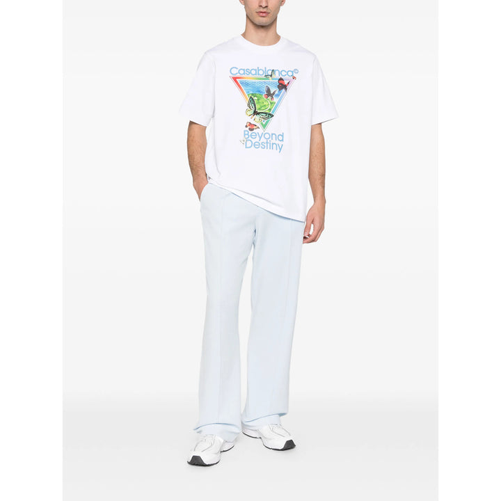 Casablanca T Shirt - Bianco, Blu | 7480f3c18d0495e4b5b913e41b508d1dcf5d7014
