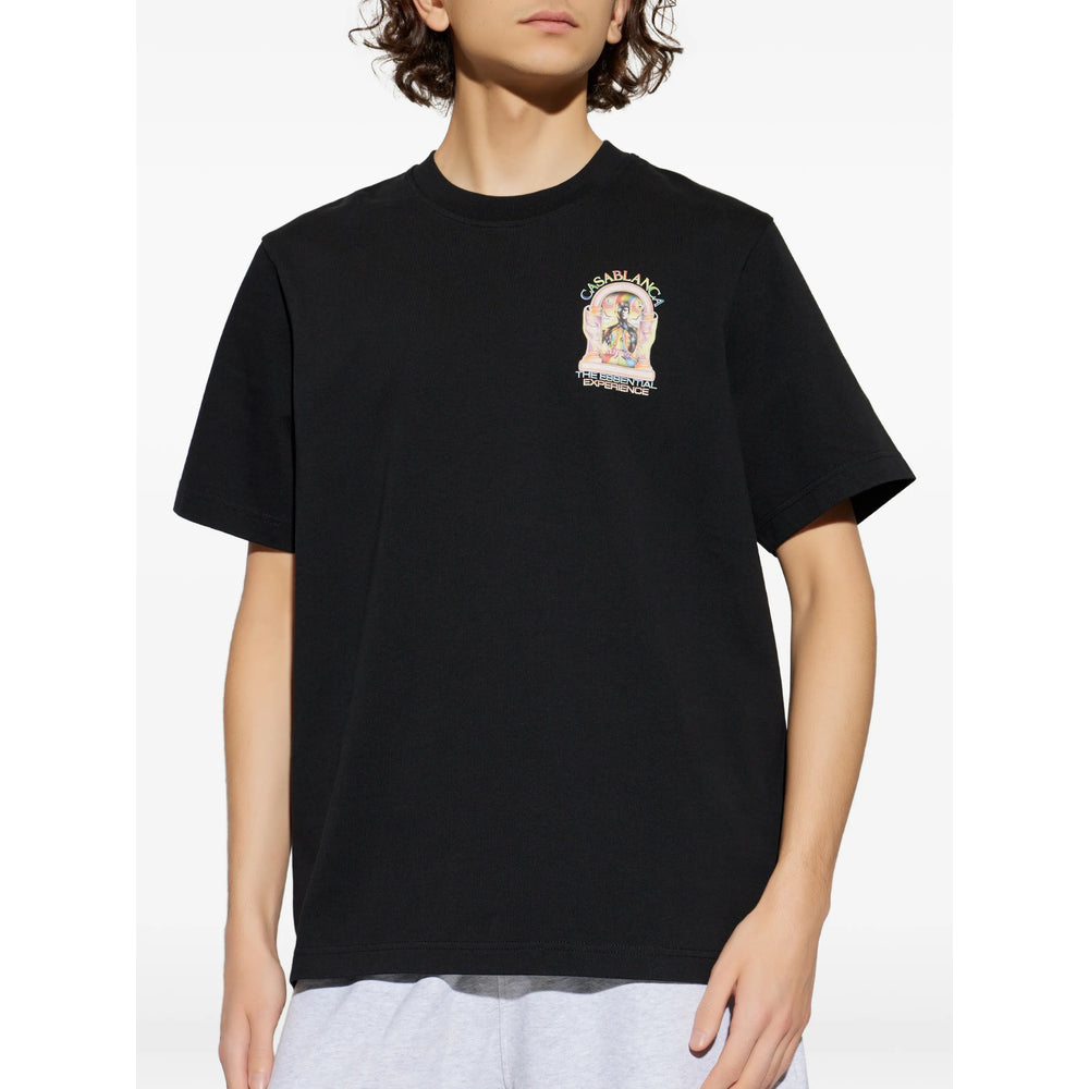 Casablanca T Shirt - Nero | 96c6182a549441afdc48a792bf06b6fe520e1633