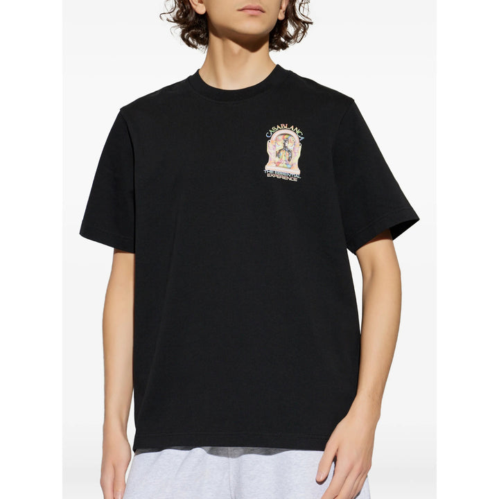 Casablanca T Shirt - Nero | 96c6182a549441afdc48a792bf06b6fe520e1633