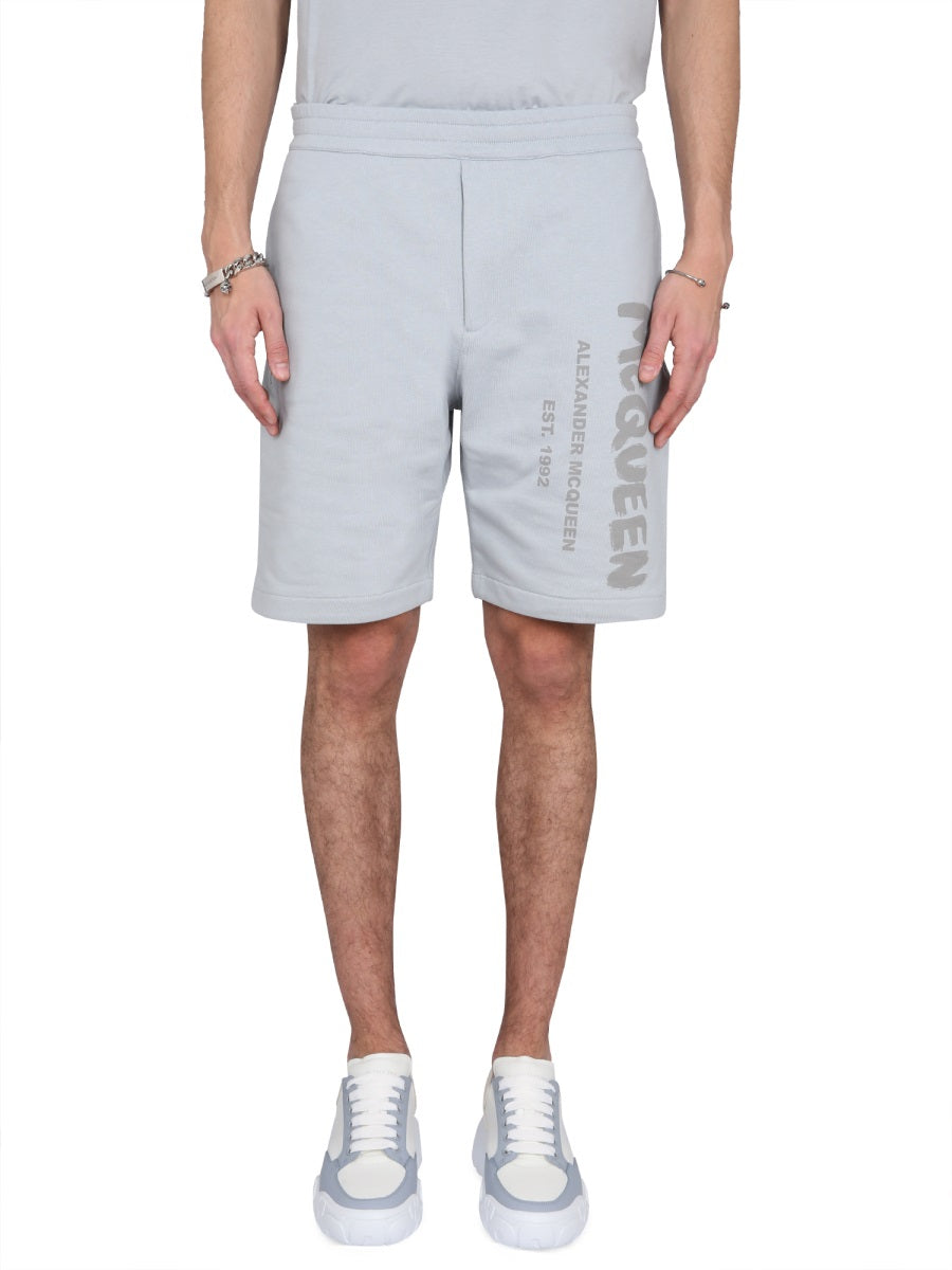 Alexander McQueen Shorts - Azzurro | Wanan Luxury