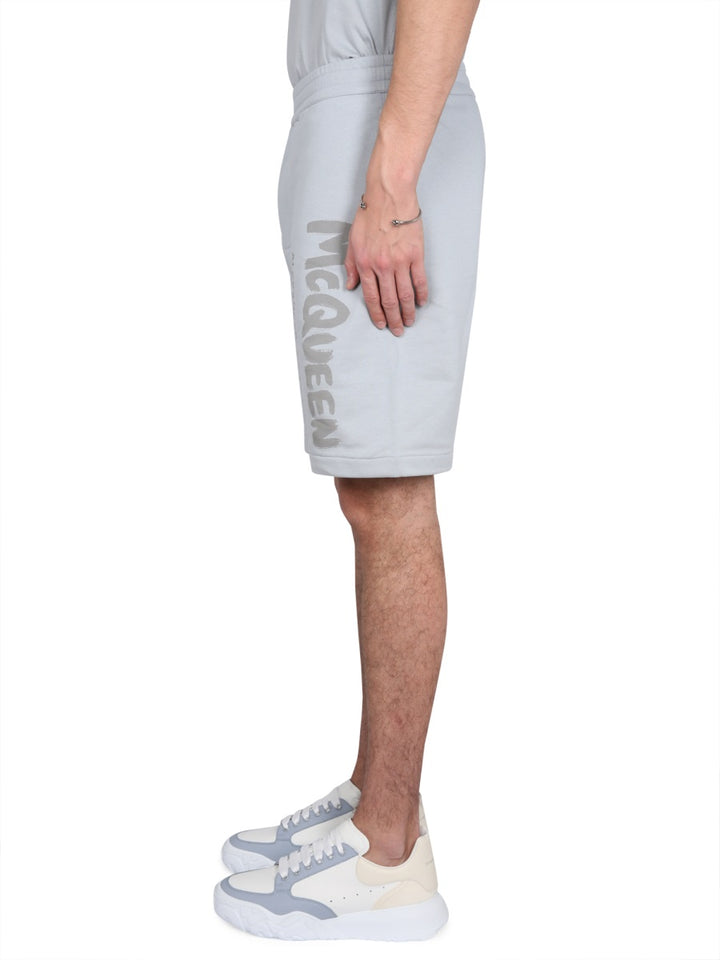 Alexander McQueen Shorts - Azzurro | Wanan Luxury