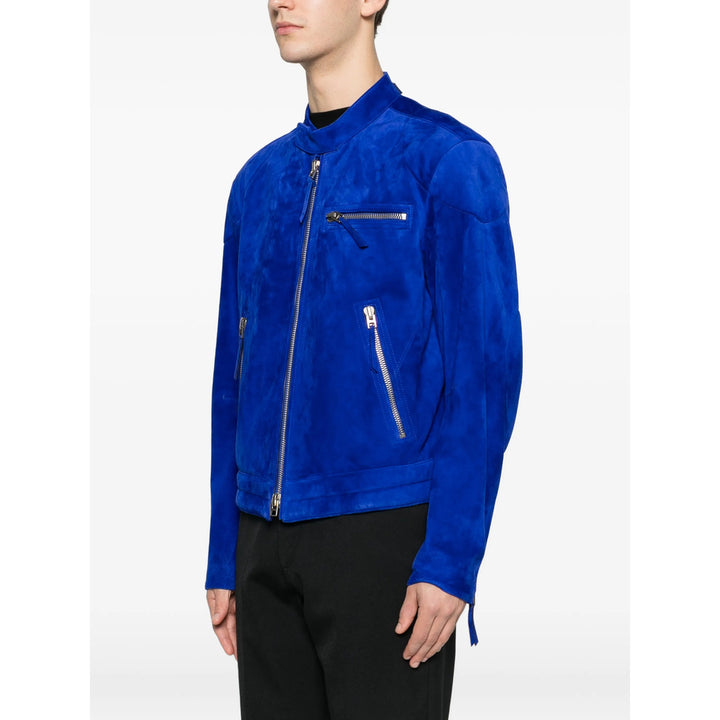 Tom Ford Leather Outerwears - Blu | 1dc935e19fd3677b75ce59cfac59d3c9a6872f38