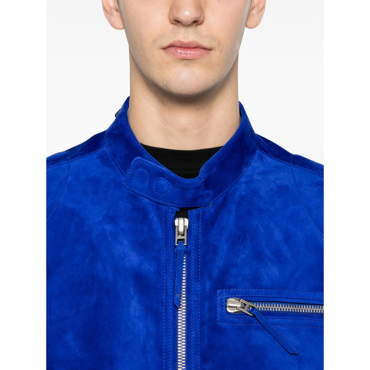 Tom Ford Leather Outerwears - Blu | b25f91b314151ea9dfa5887aacb36a8ea8936e73
