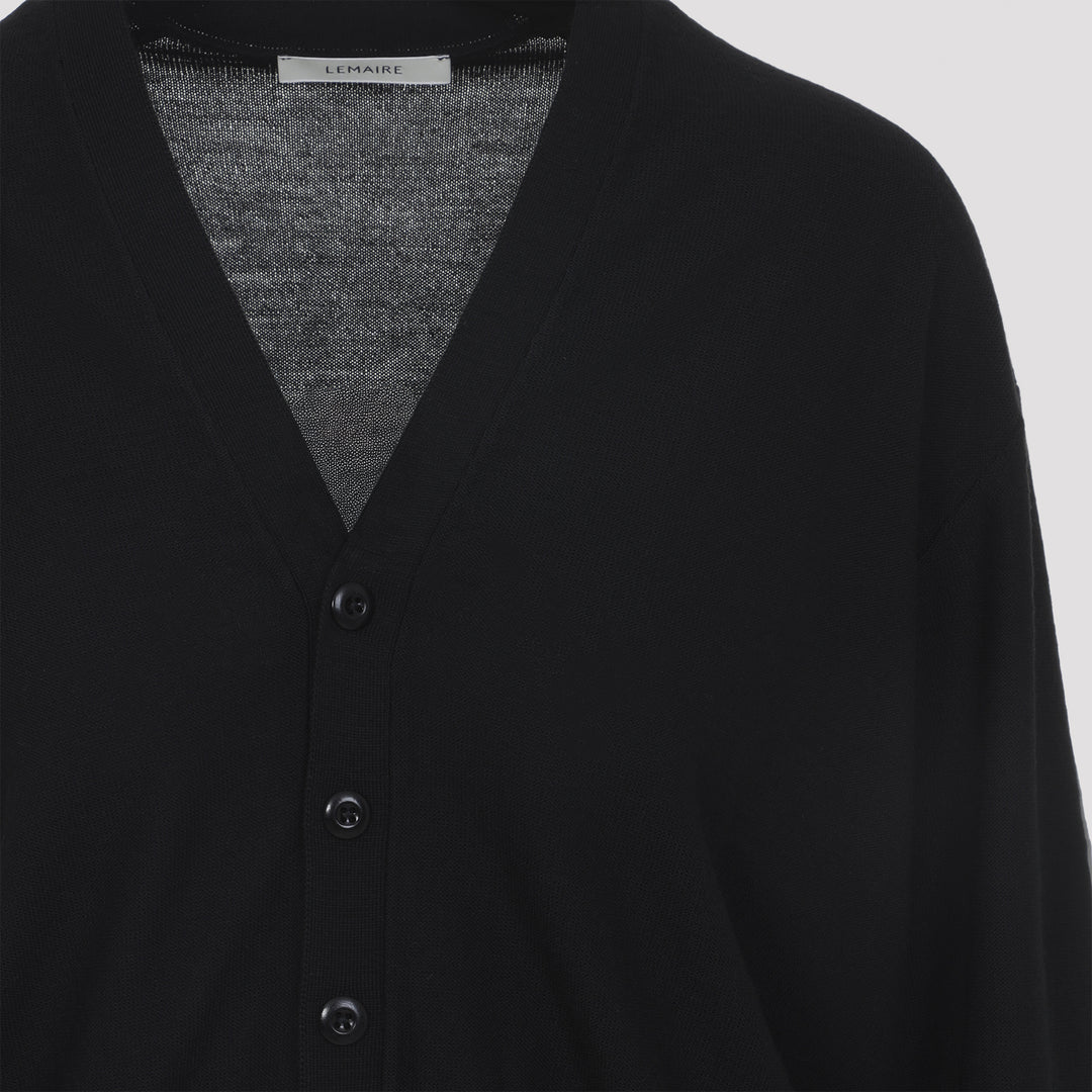 Lemaire Cardigan - Nero | 2bf92918ec4142f6fbb22bfe0e9c2f9f48f3c5d8