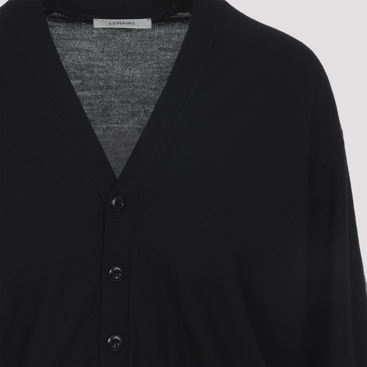 Lemaire Cardigan - Nero | 2bf92918ec4142f6fbb22bfe0e9c2f9f48f3c5d8