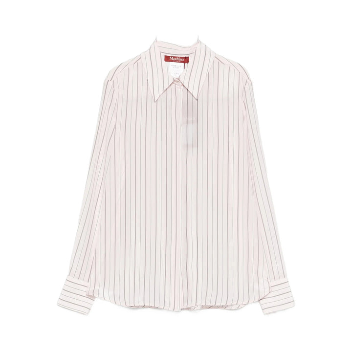 Max Mara Studio Camicie - Bianco, Rosa | 76528be850624e6f8a9d982988174c99e0530607