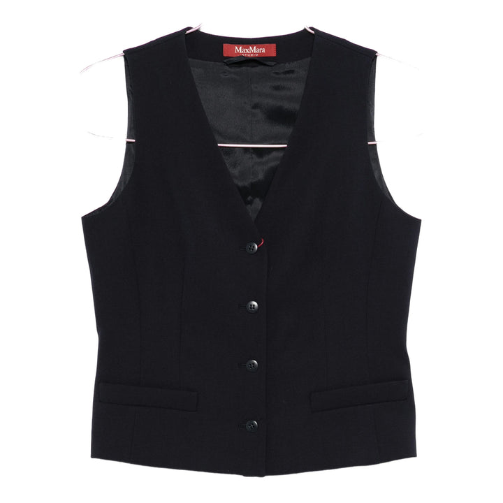 Max Mara Studio Waistcoats - Blu | 33d7dea0c2ea8fada5fd94540e59a117ca9081a9