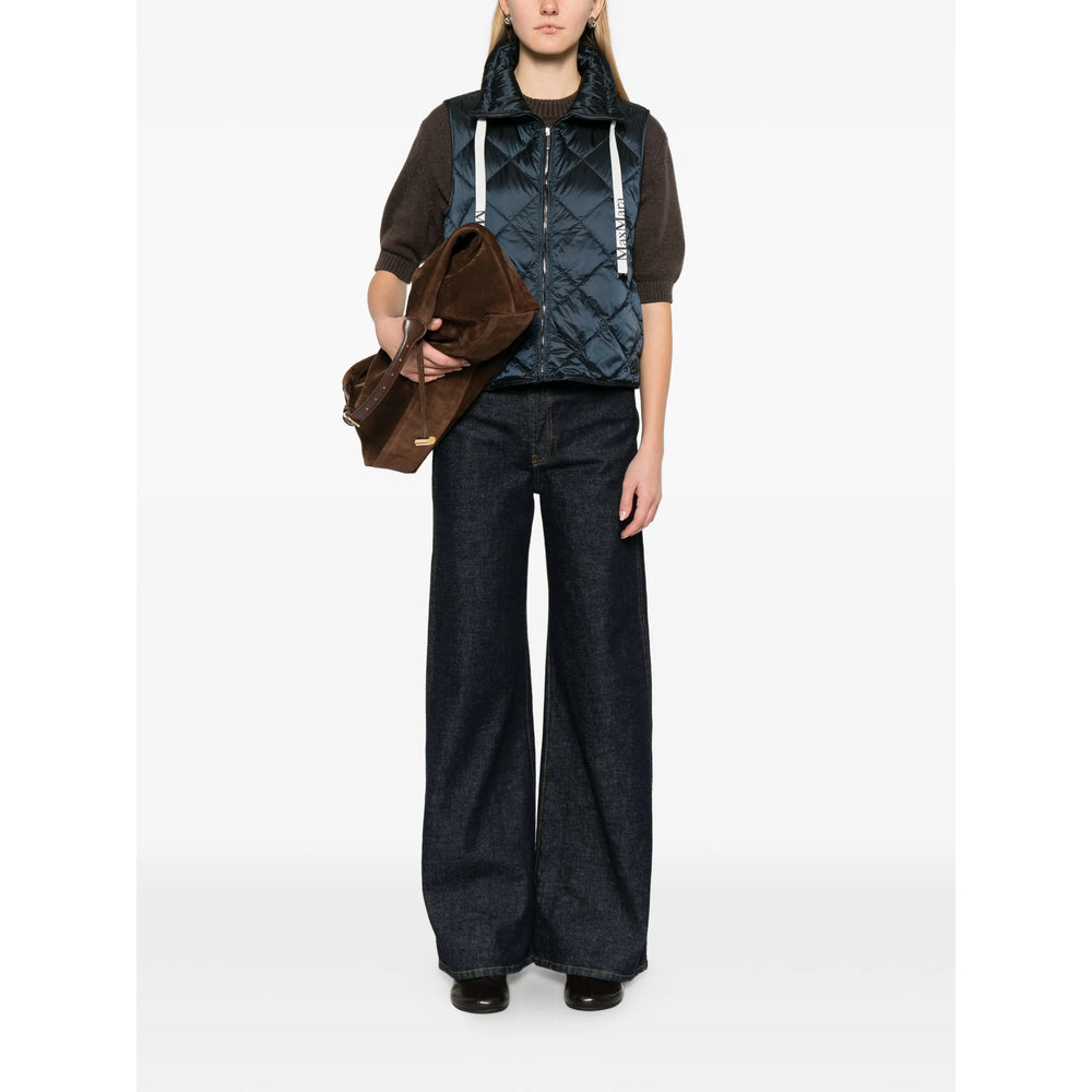 Max Mara The Cube Waistcoats - Blu | d3132ac69491eefa5ccb57c2f3bdf45cbe7ae562