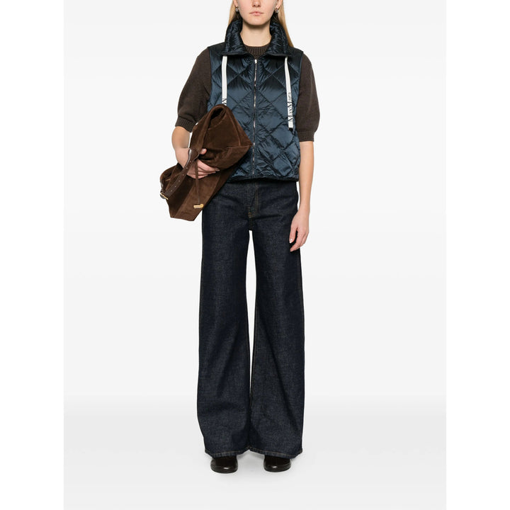 Max Mara The Cube Waistcoats - Blu | d3132ac69491eefa5ccb57c2f3bdf45cbe7ae562