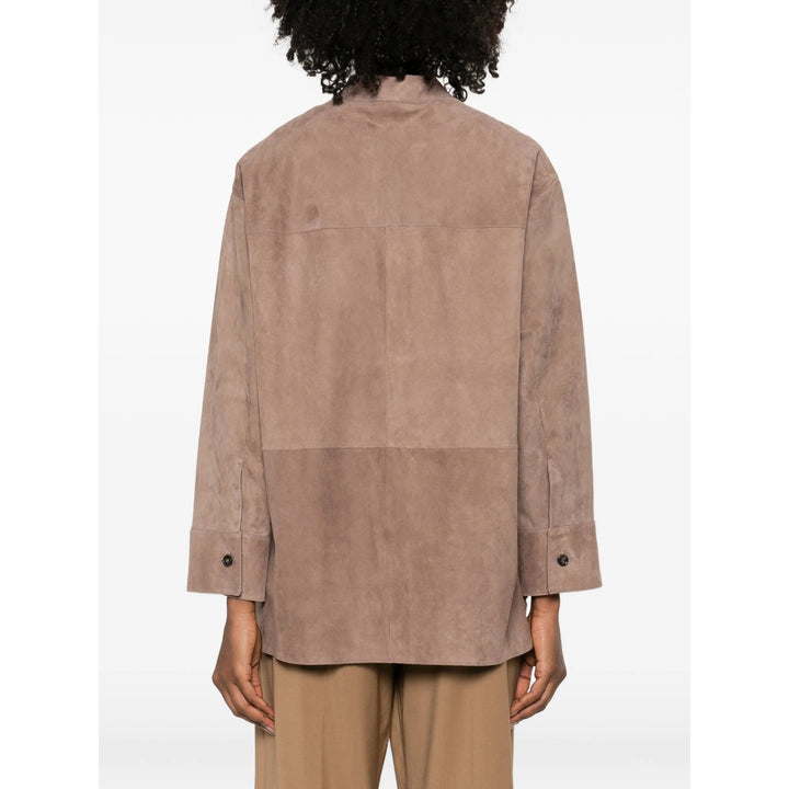 S Max Mara Leather Outerwears - Neutro | 9f3adc5fd92ef7ffadfc293ee22263ab4ab85e86
