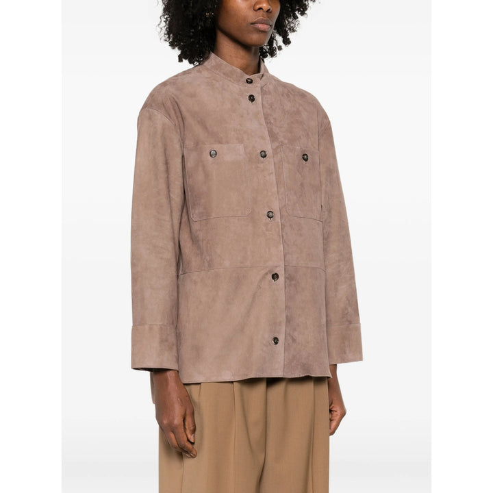 S Max Mara Leather Outerwears - Neutro | 9741f4f2c7bc4b21b14ba1ba8d22c6bc6b9713c2