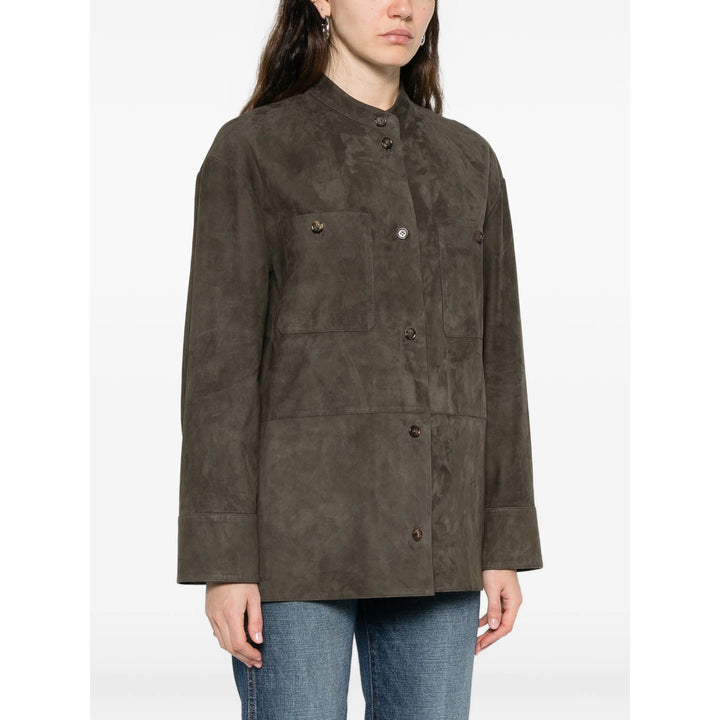 S Max Mara Leather Outerwears - Verde | fe81b36f908f20e18c9fcec6b67979f61dc0e254