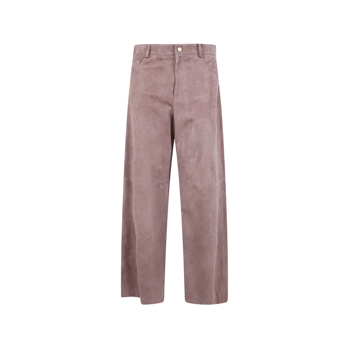 S Max Mara Leather Pants - Marrone | 81a62f260e3386f2aca1d00560fb68512622654c