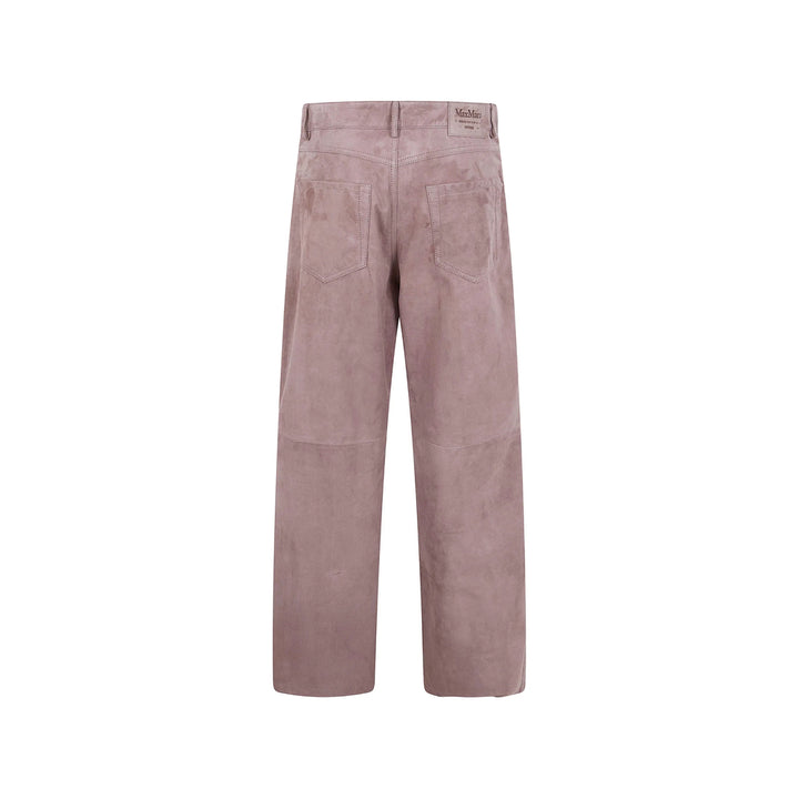 S Max Mara Leather Pants - Marrone | d1e1a0ce1e9169273bb63dd8b6bcac24fd179960