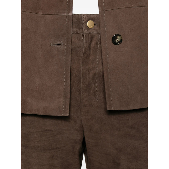 S Max Mara Leather Pants - Marrone | 11d08c01870a9ee7056b655ac29ce7df91e349e1