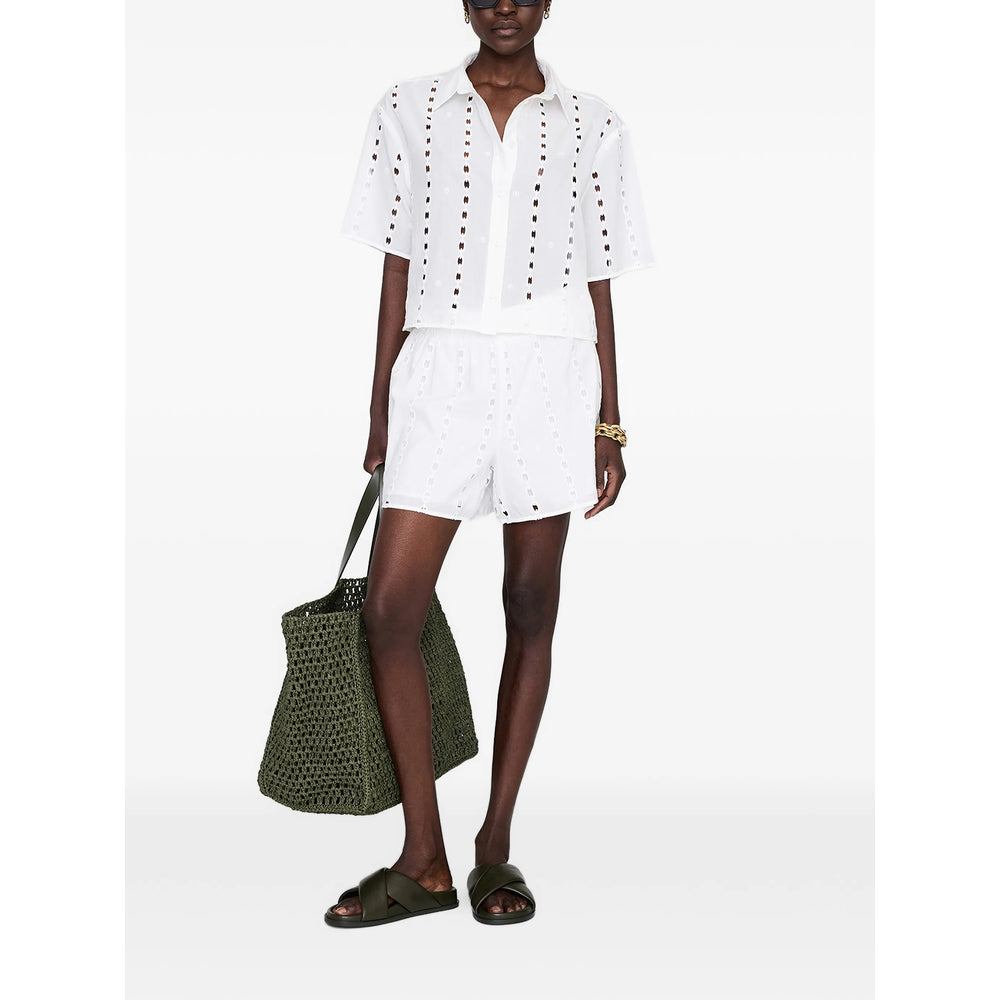Anine Bing Shorts - Bianco | 3a27ef9457ab8b17ea3af5d318633b317fa11058