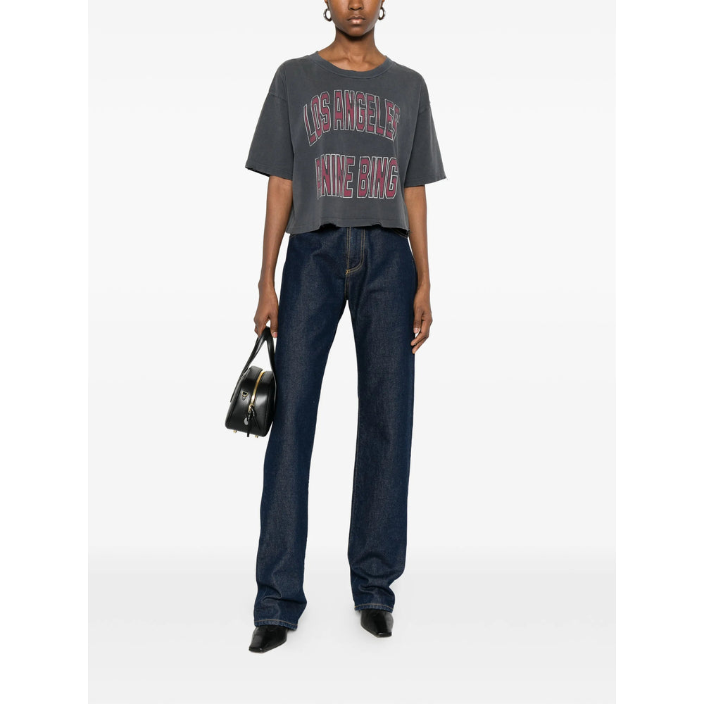 Anine Bing T Shirt - Grigio, Rosso | b17aab591ada1c94cf49407587ce3b5402e27cc7