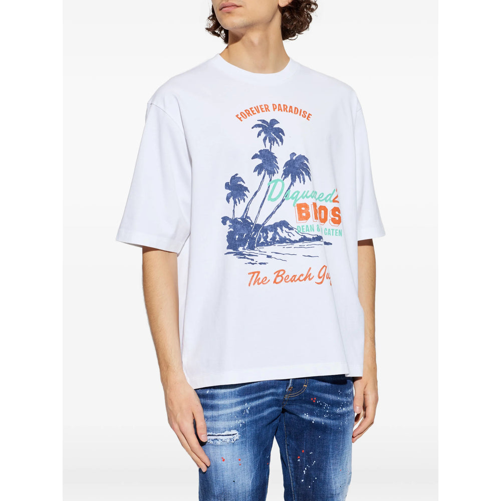 Dsquared2 T Shirt - Bianco | 47a77e537a2b2845ca7cb51c10651a67153713e7
