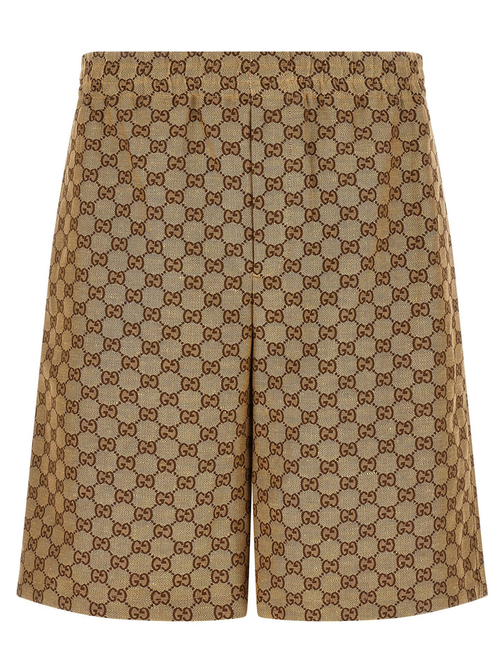 Gucci Gg Supreme Bermuda e Short - Beige | ac856d224f2cd562b89594000ecbb92ac531fb30