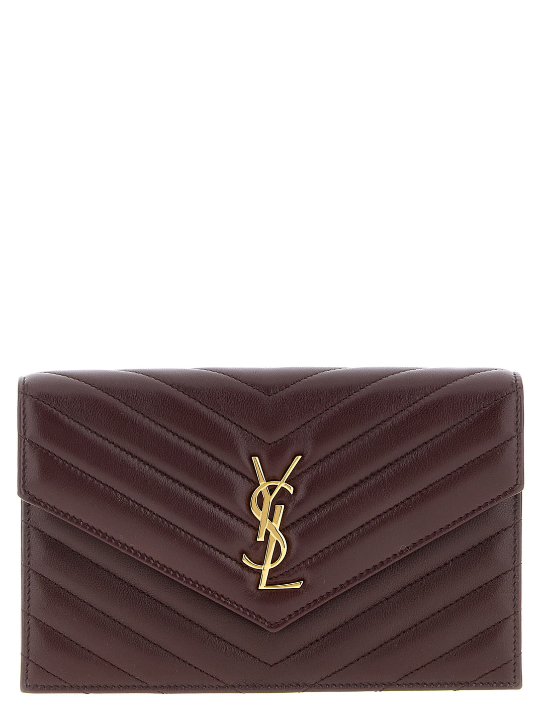 Saint Laurent Envelope Cassandre Portafogli - Bordeaux | 51e86ee49812a08989d81418baaf3995074d8f84
