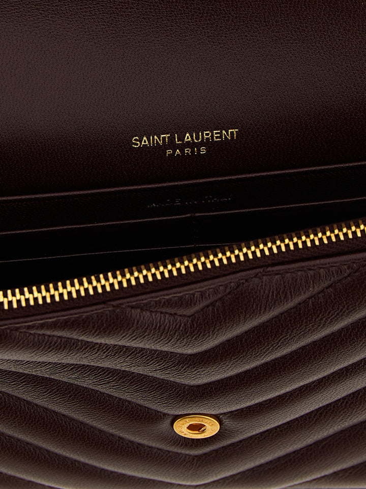 Saint Laurent Envelope Cassandre Portafogli - Bordeaux | b31b730c3644fe9f629142886fc9bcfe83ddf6d7