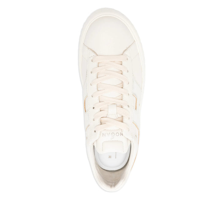 Hogan Sneakers - Neutrals/Gold | 2713eec380507181afbb5e0f14488d321cbd8bcd
