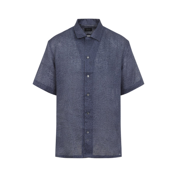 Blue Cuban Linen Shirt