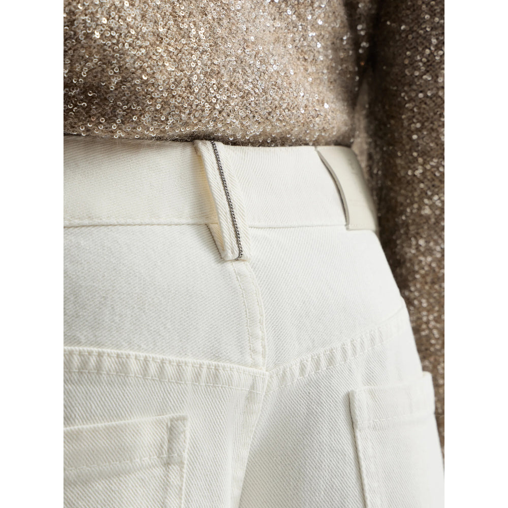 Brunello Cucinelli Pantaloni - Bianco | 4dfe089244e002e5531cbf5e2b9a8ea6c8b29871