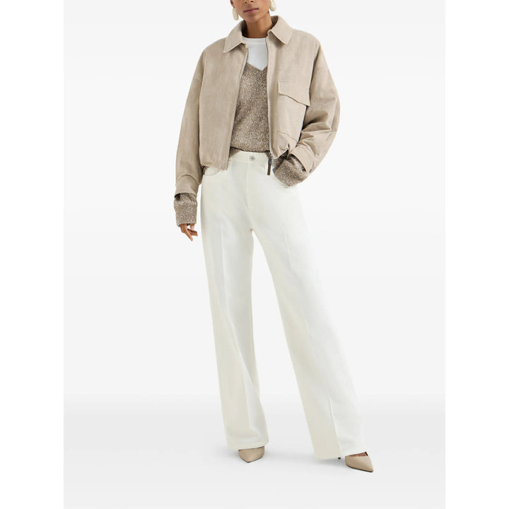 Brunello Cucinelli Pantaloni - Bianco | ecc32b1f74e6fa2f1b76237b8cafef6737309e27