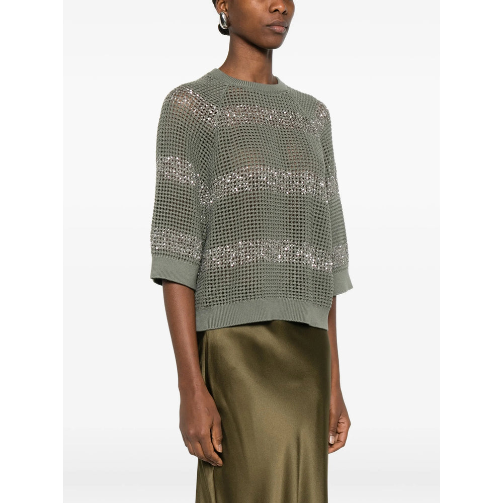 Brunello Cucinelli Maglioni - Green/Silver | fc0b9a616718bc18dffe1afa040cd489c10c2866