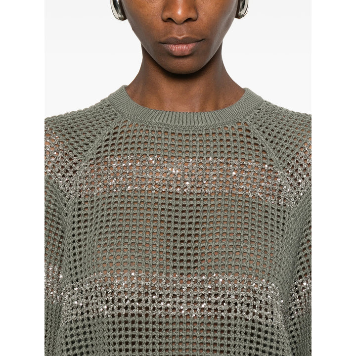 Brunello Cucinelli Maglioni - Green/Silver | efb17f87d28ae8003f0adff0ac0a34877c3c3ec4